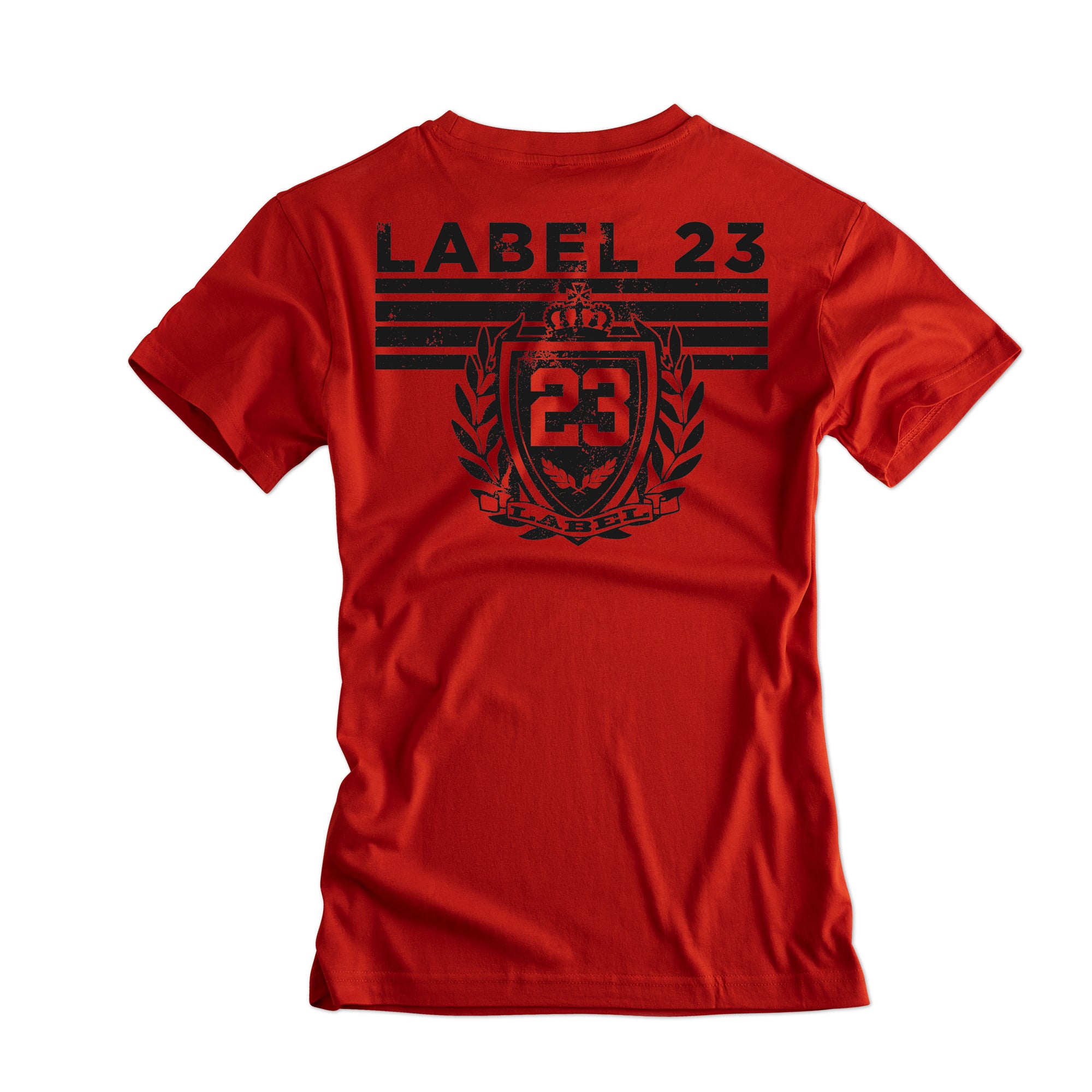 Damen Loose fit T-Shirt Sports Perfomance rot-schwarz