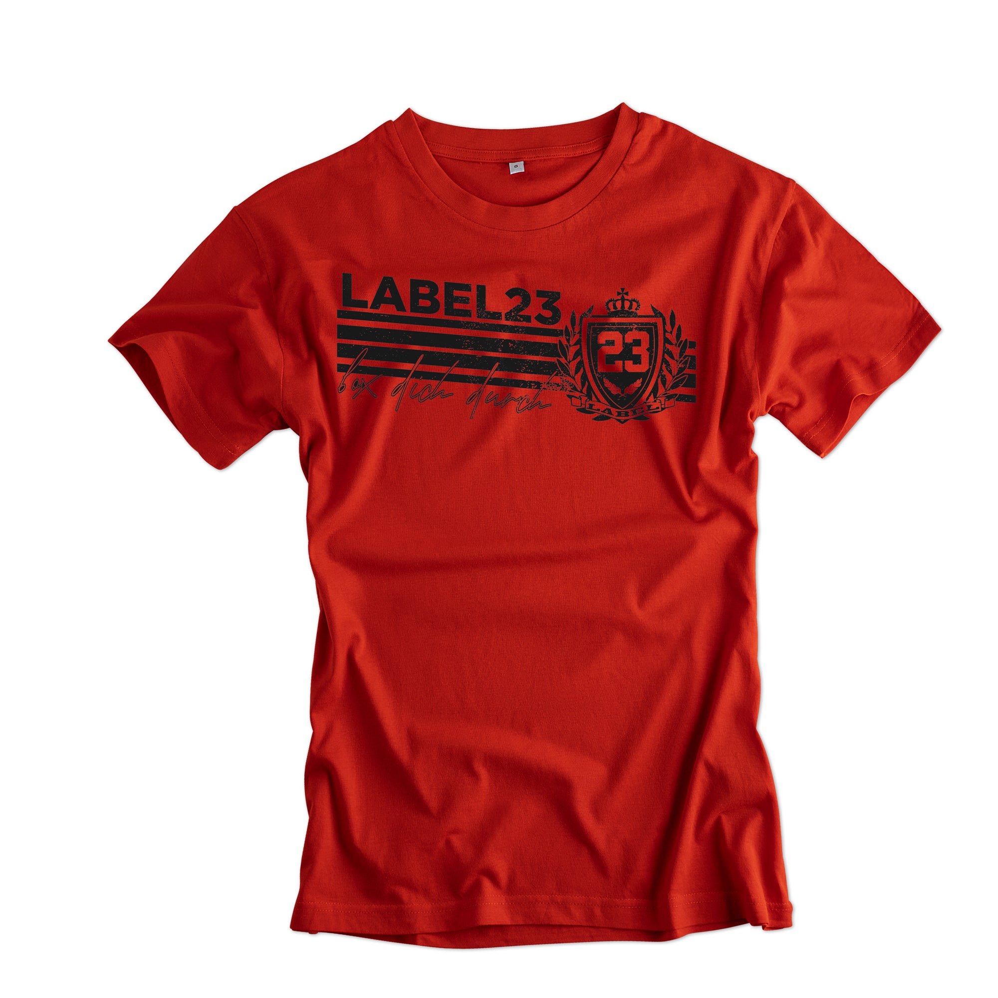 Damen Loose fit T-Shirt Sports Perfomance rot-schwarz