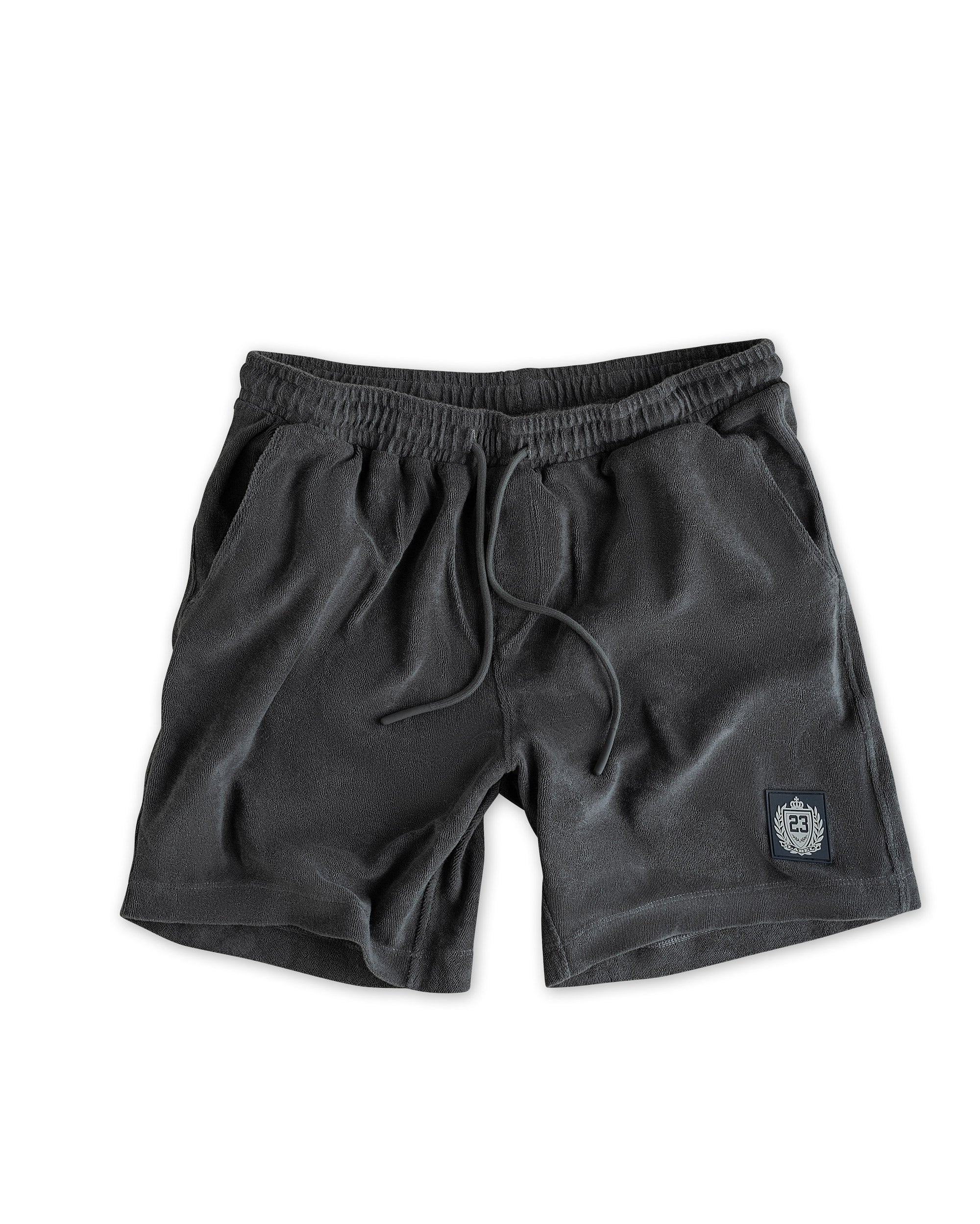 Herren Frottee Shorts BXCO dunkelgrau