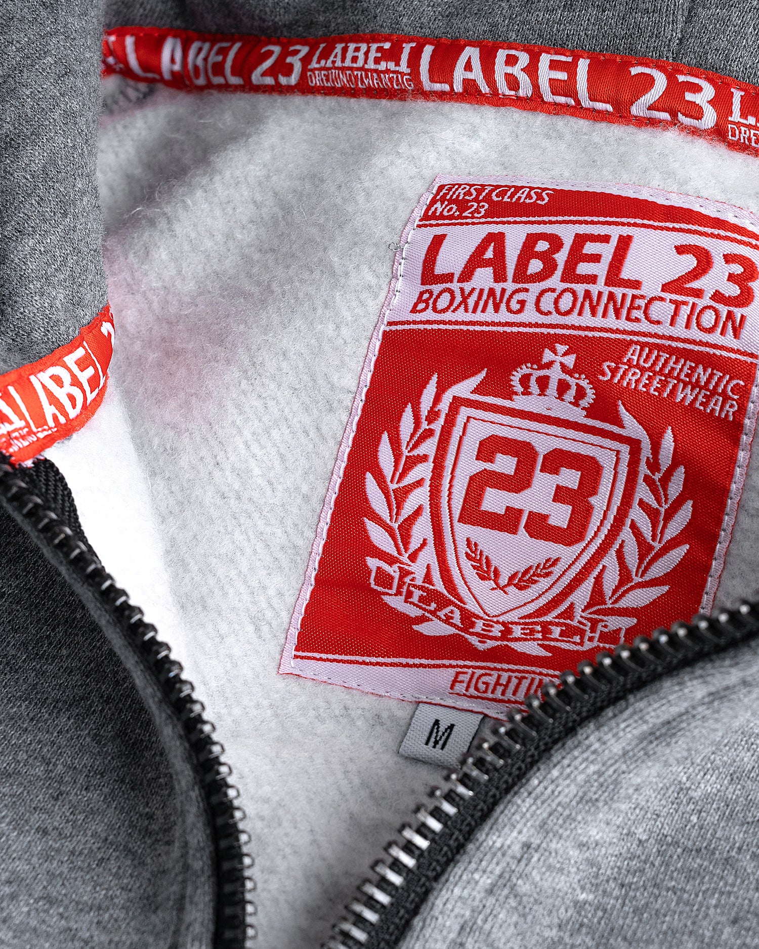 Männer Zip-Hoodie BCTA 2.0 schwarz-grau