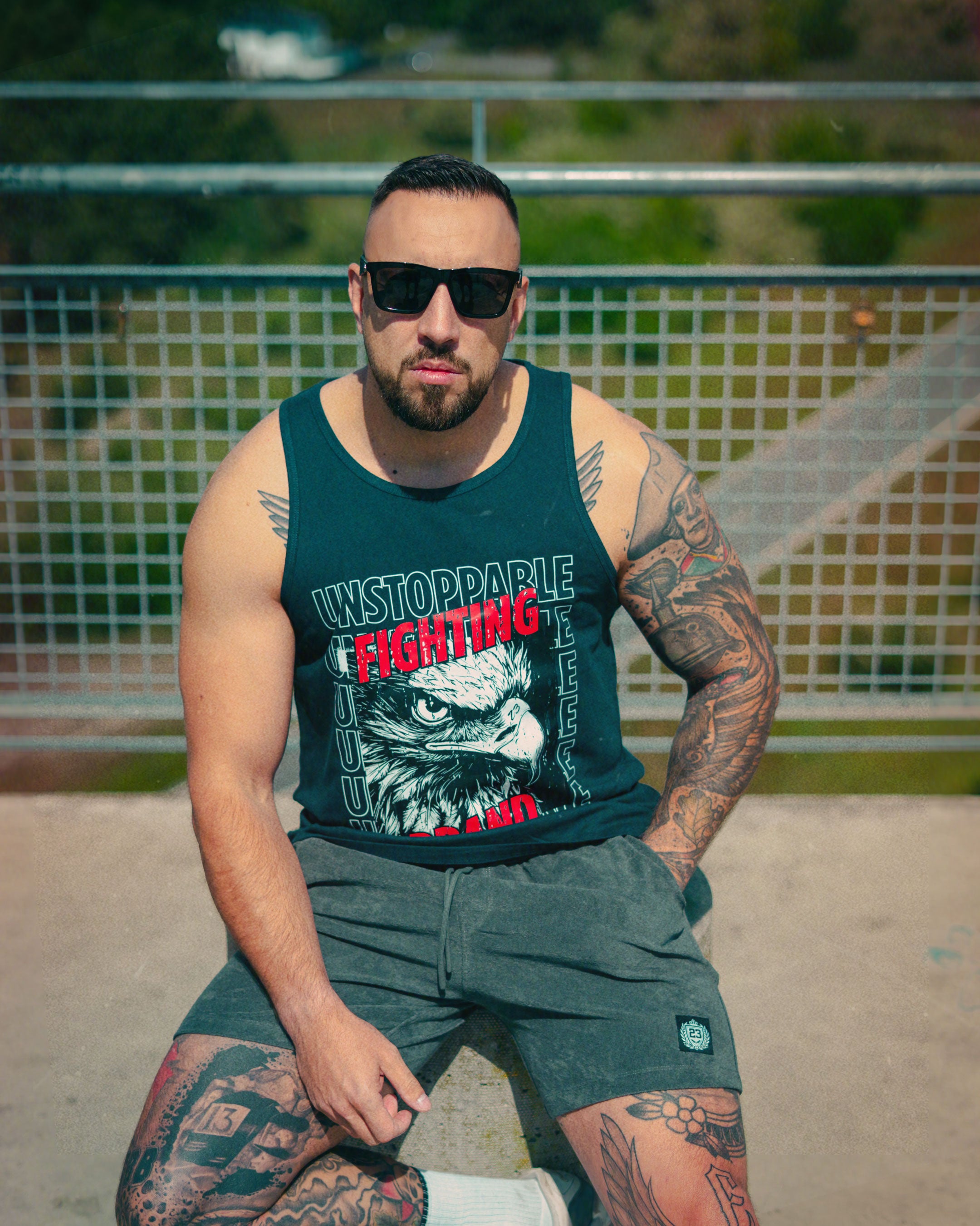 Herren Tanktop Unstoppable navy