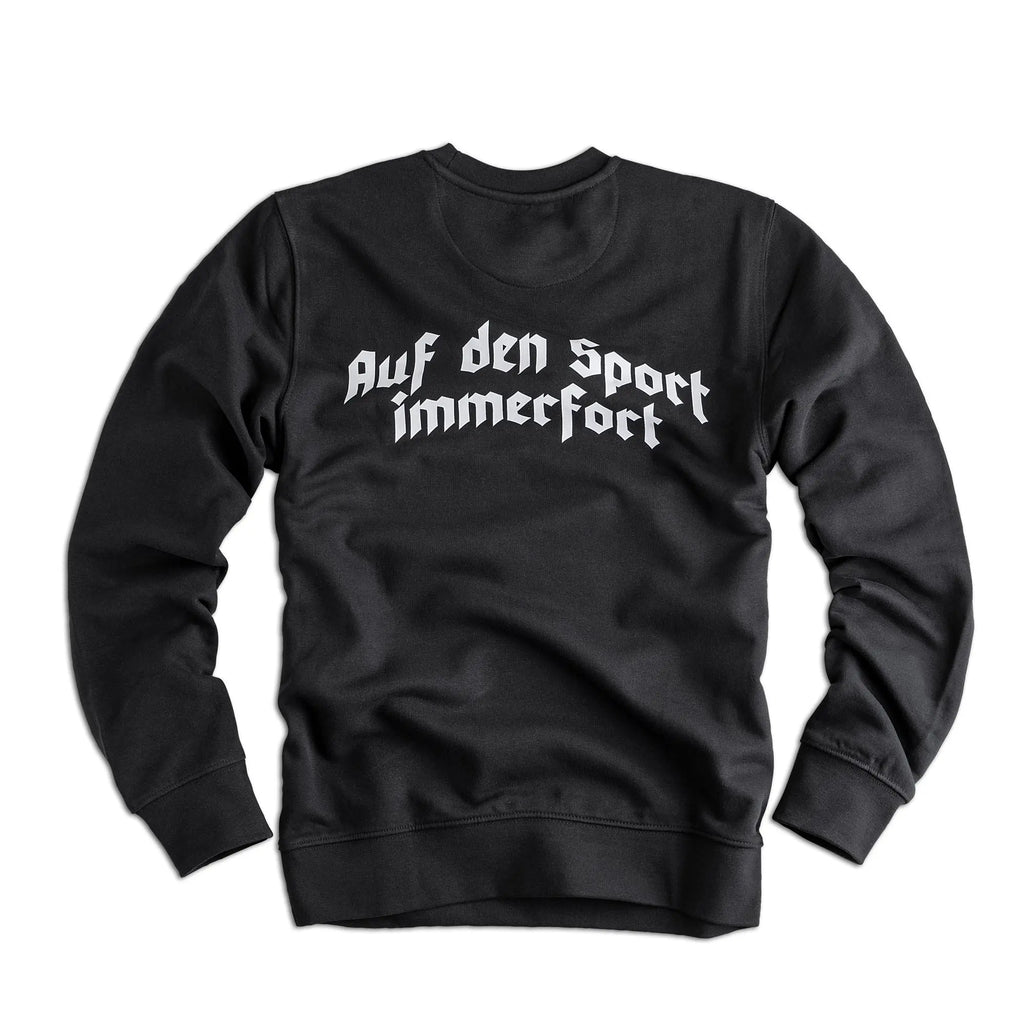 Herren Sweatshirt Auf den Sport schwarz-weiss Label 23