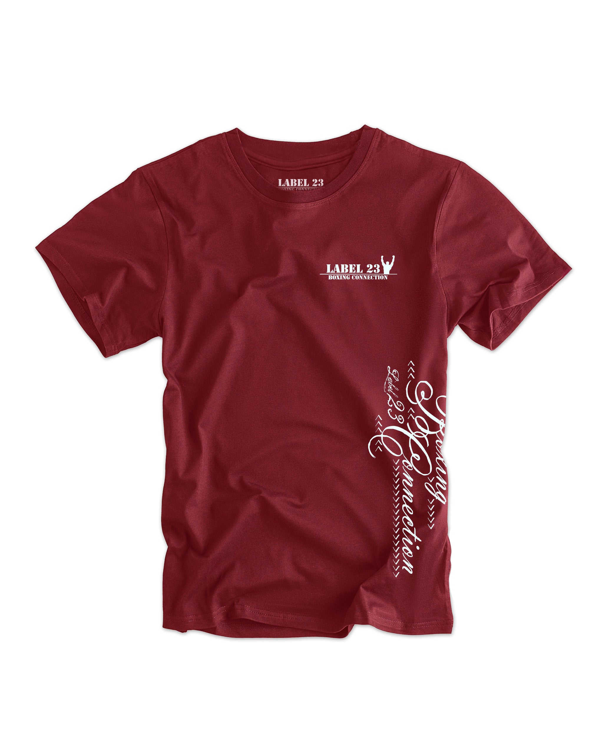 Herren T-Shirt BCTA weinrot-weiss