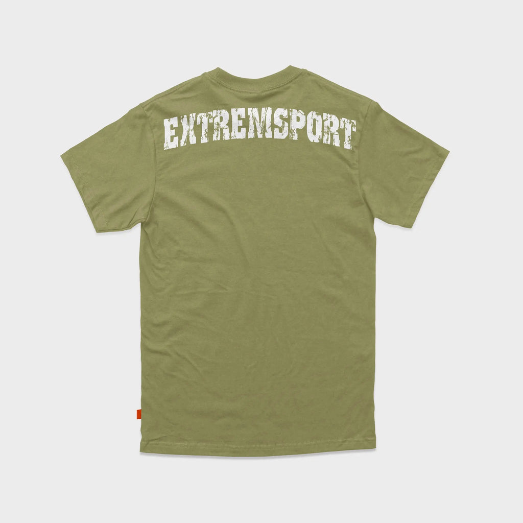Herren T-Shirt Extremsport khaki-weiss Label 23 Label-23