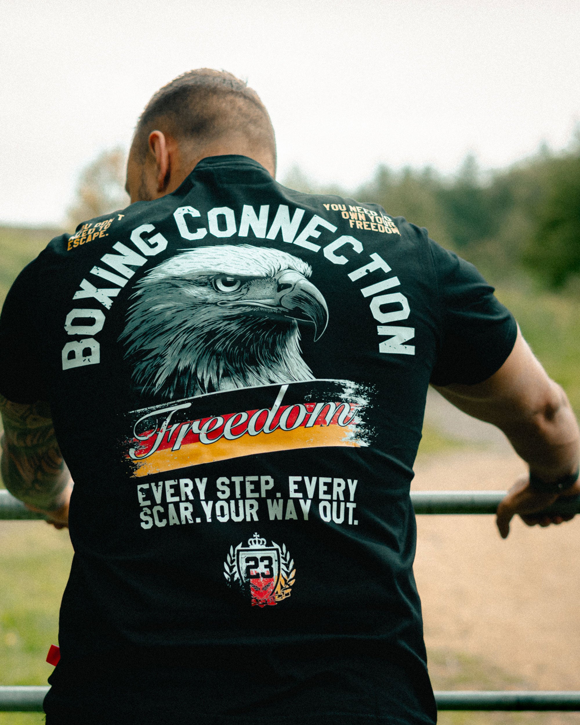 Herren T-Shirt Freedom schwarz