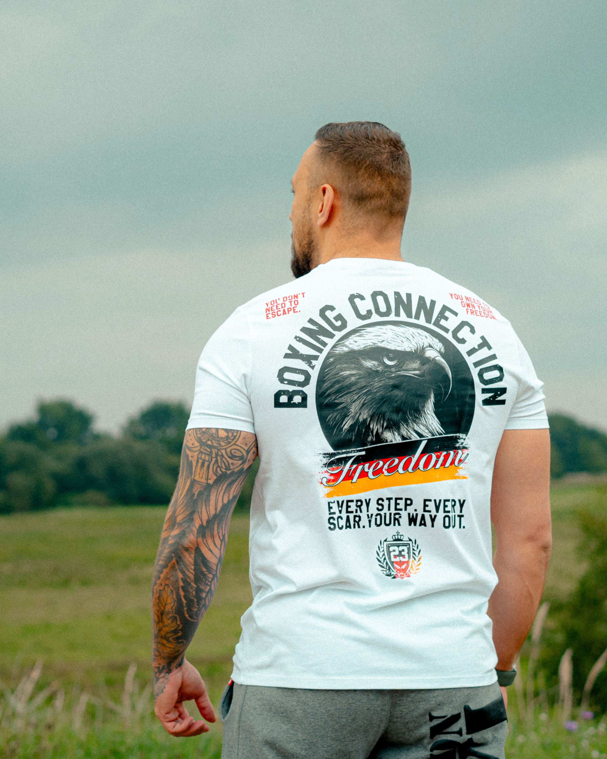 Herren T-Shirt Freedom weiss