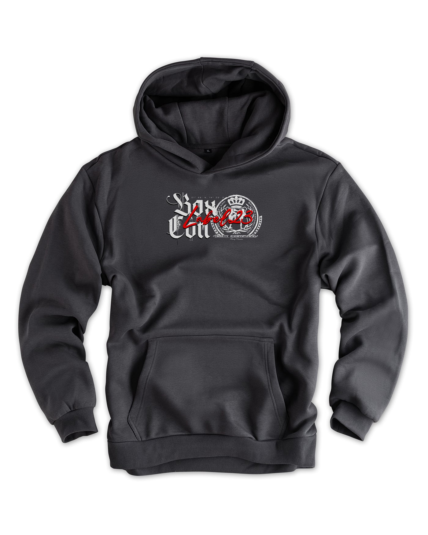 Herren Artic Fleece Hoodie "Box Con" grau