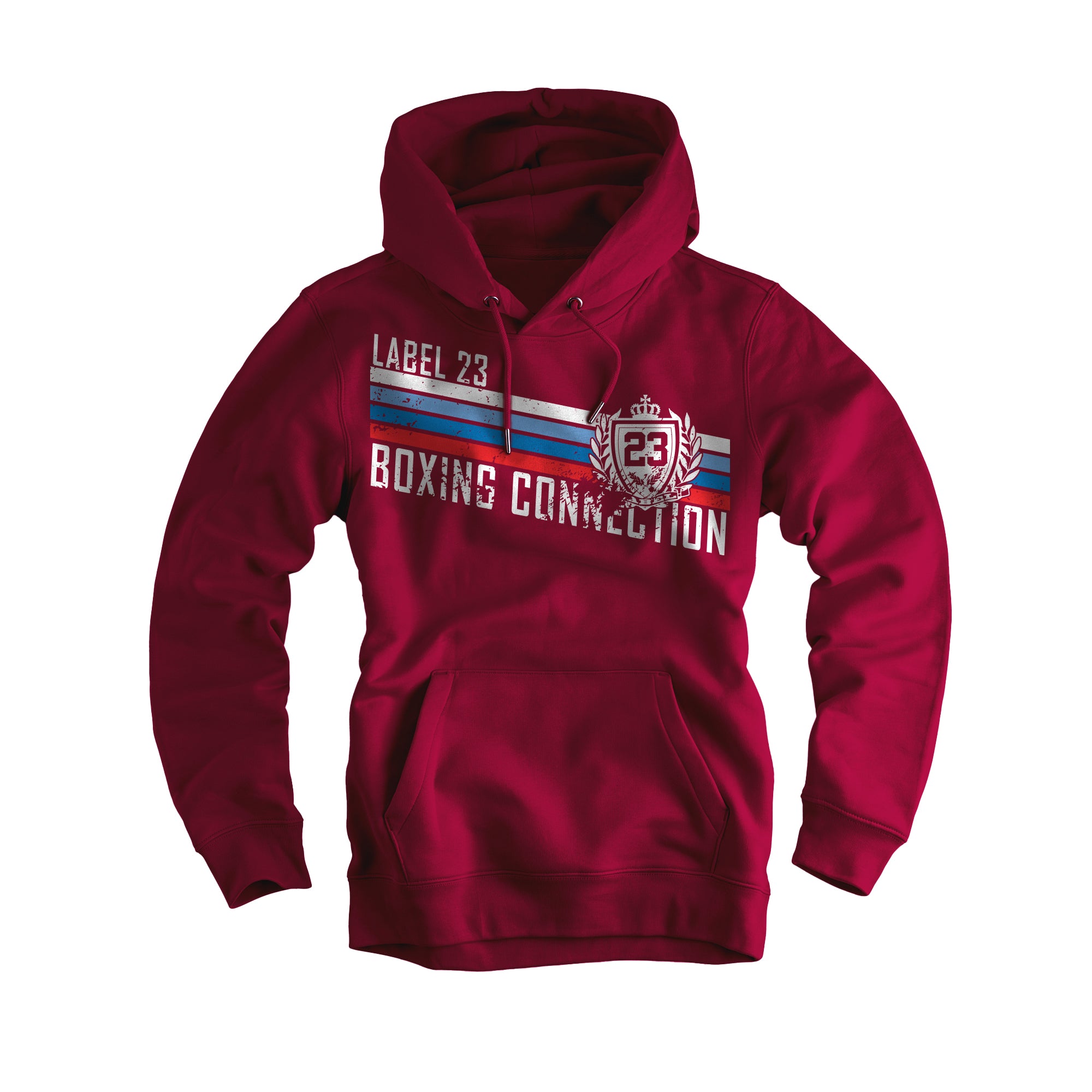 Damen Hoodie University weinrot
