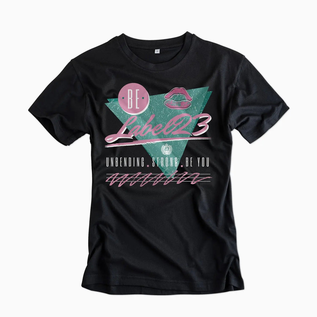 Damen Oversize T-Shirt Unbending schwarz Label 23 Label-23