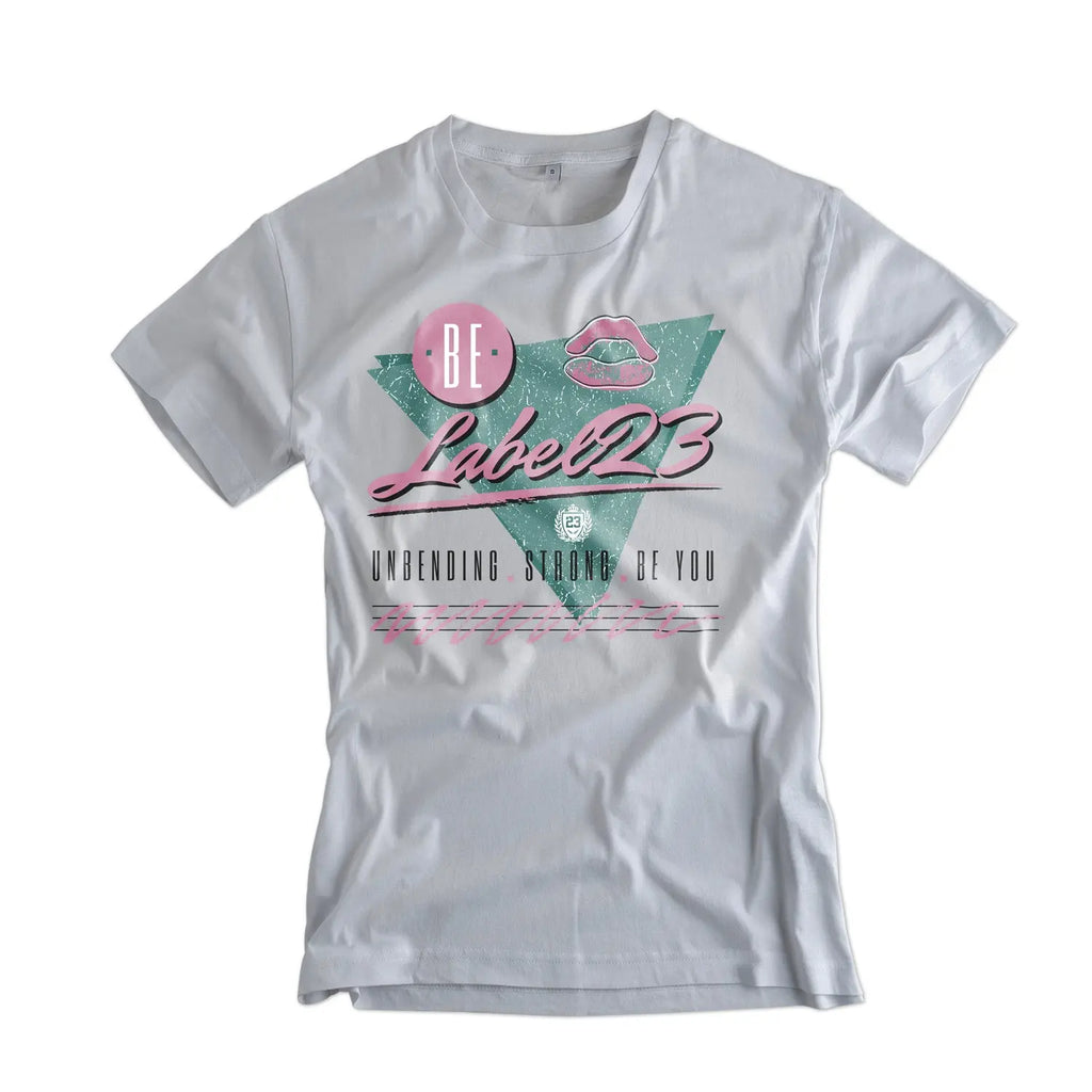 Damen Oversize T-Shirt Unbending weiss Label 23 Label-23