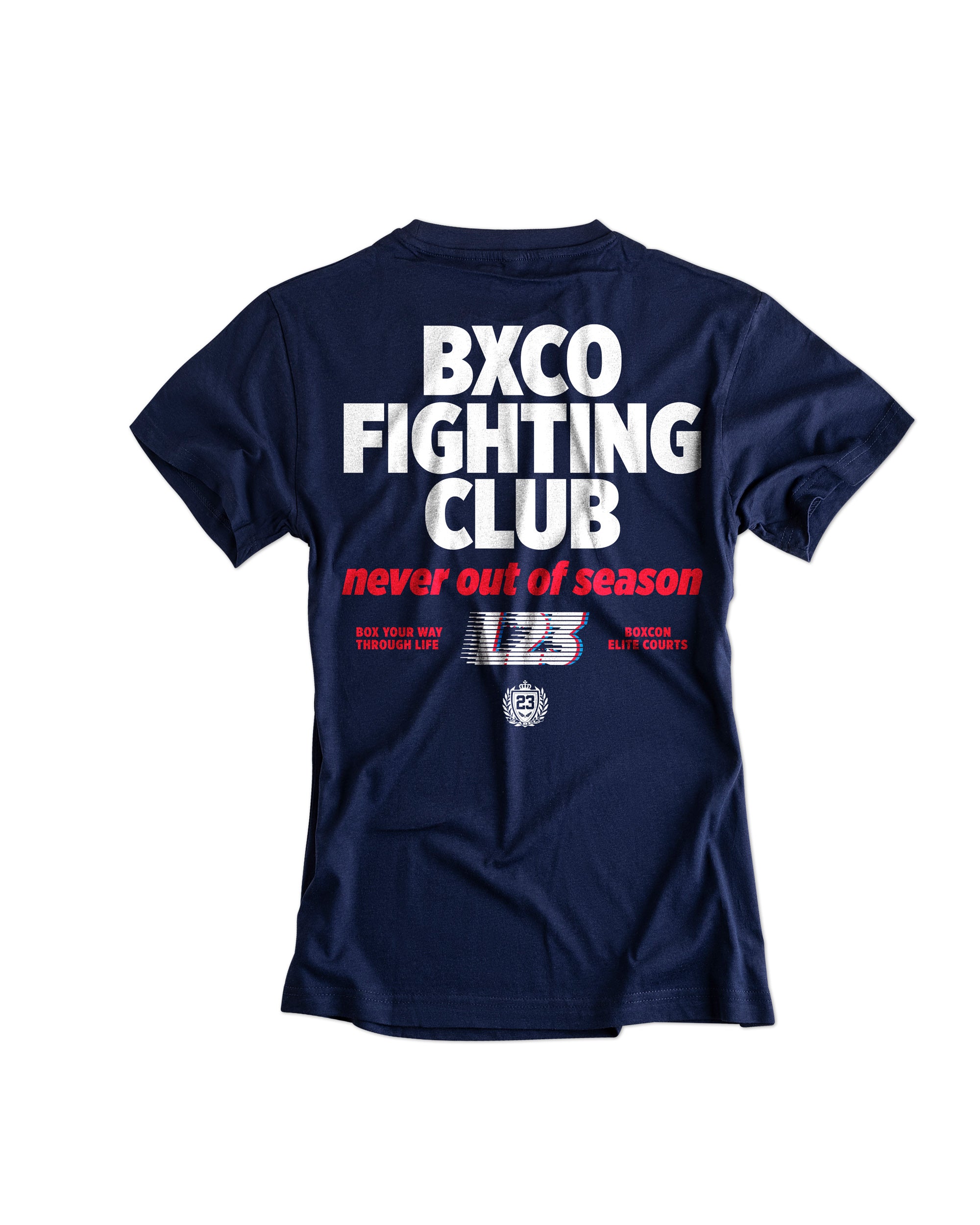Damen T-Shirt Never out of season navy