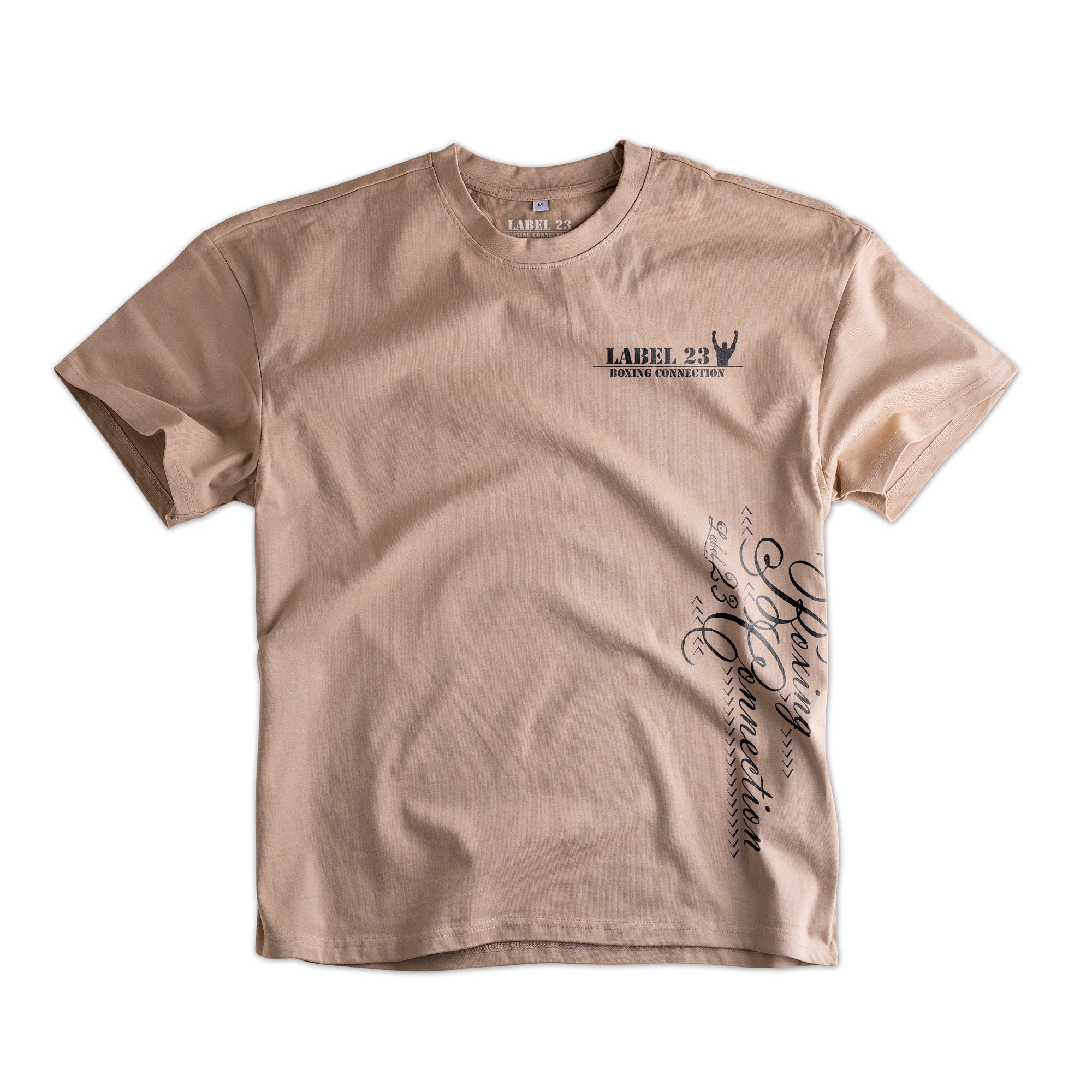 Herren Oversize T-Shirt BCTA beige-schwarz