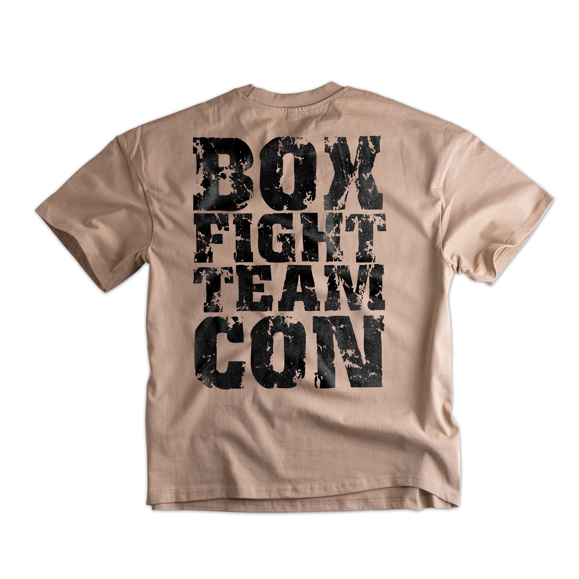 Herren Oversize T-Shirt Fight Club beige-schwarz