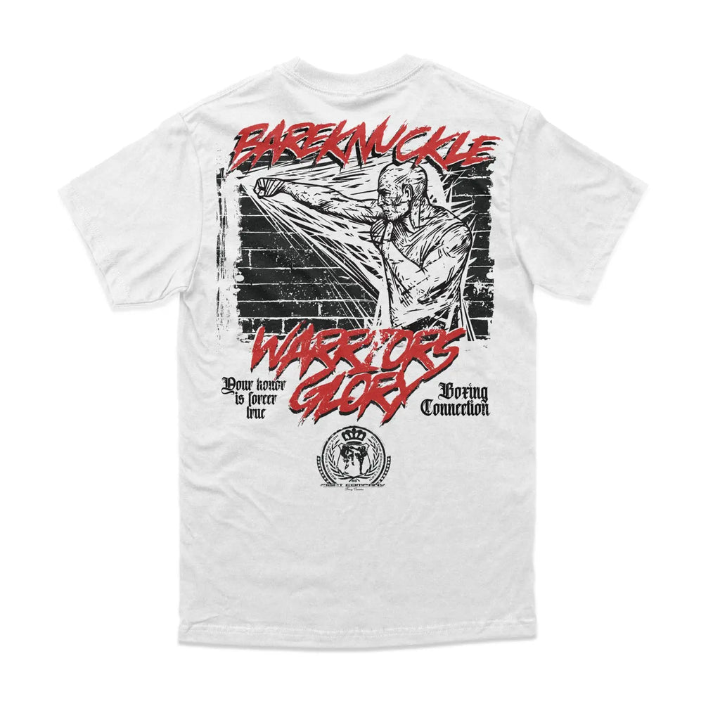 Herren T-Shirt Bareknuckle weiss Label 23 Label-23