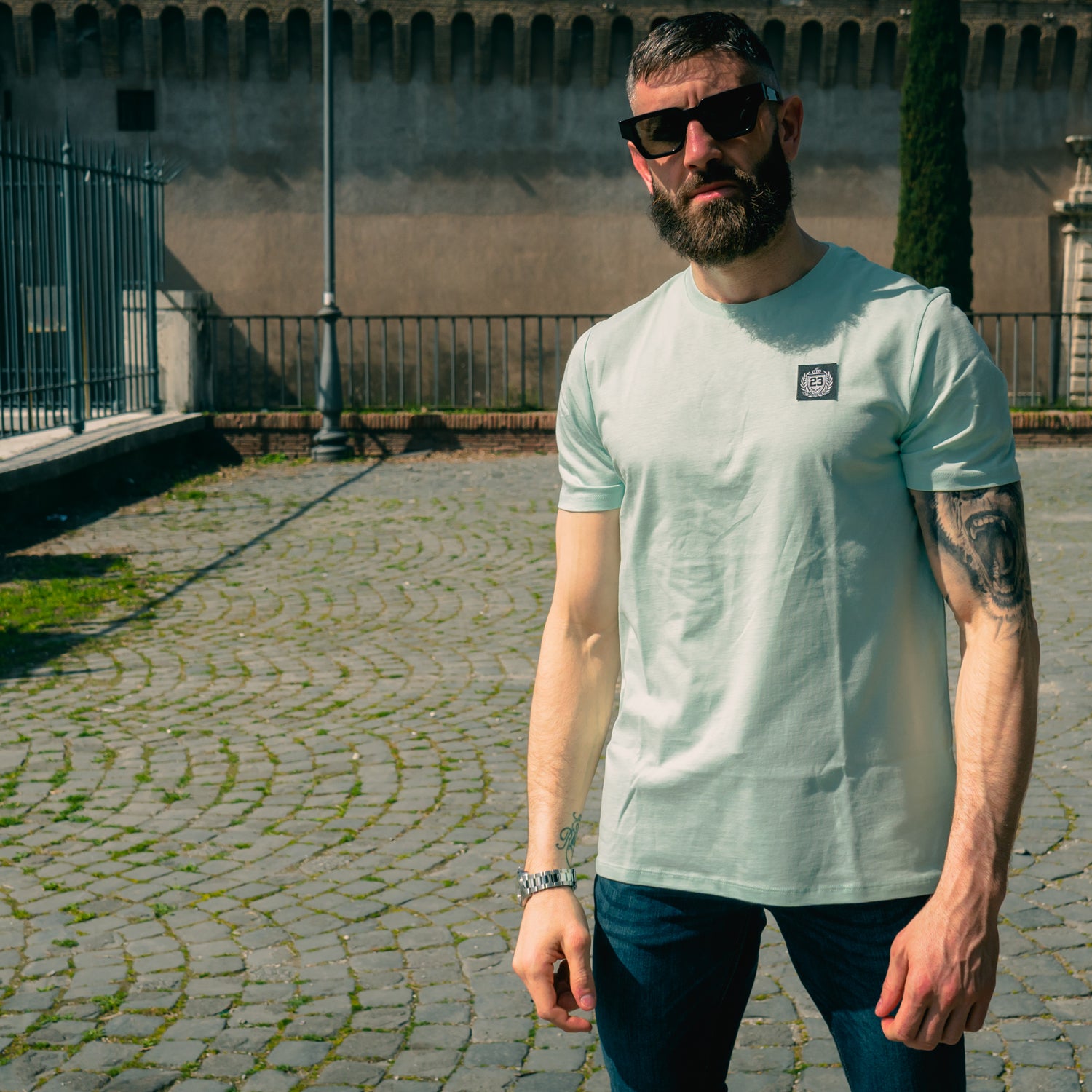 Herren T-Shirt BXCO mint Label 23 Label-23