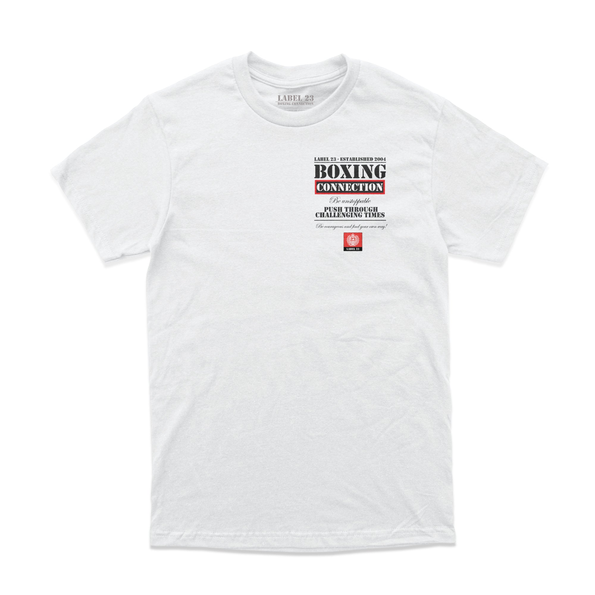 Herren T-Shirt Challenging weiss