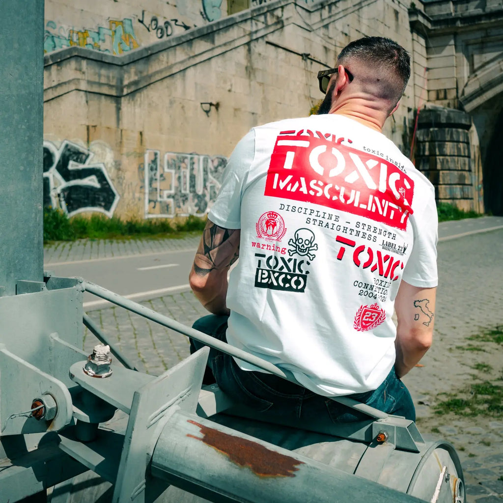 Herren T-Shirt Toxic BXCO weiss Label 23 Label-23
