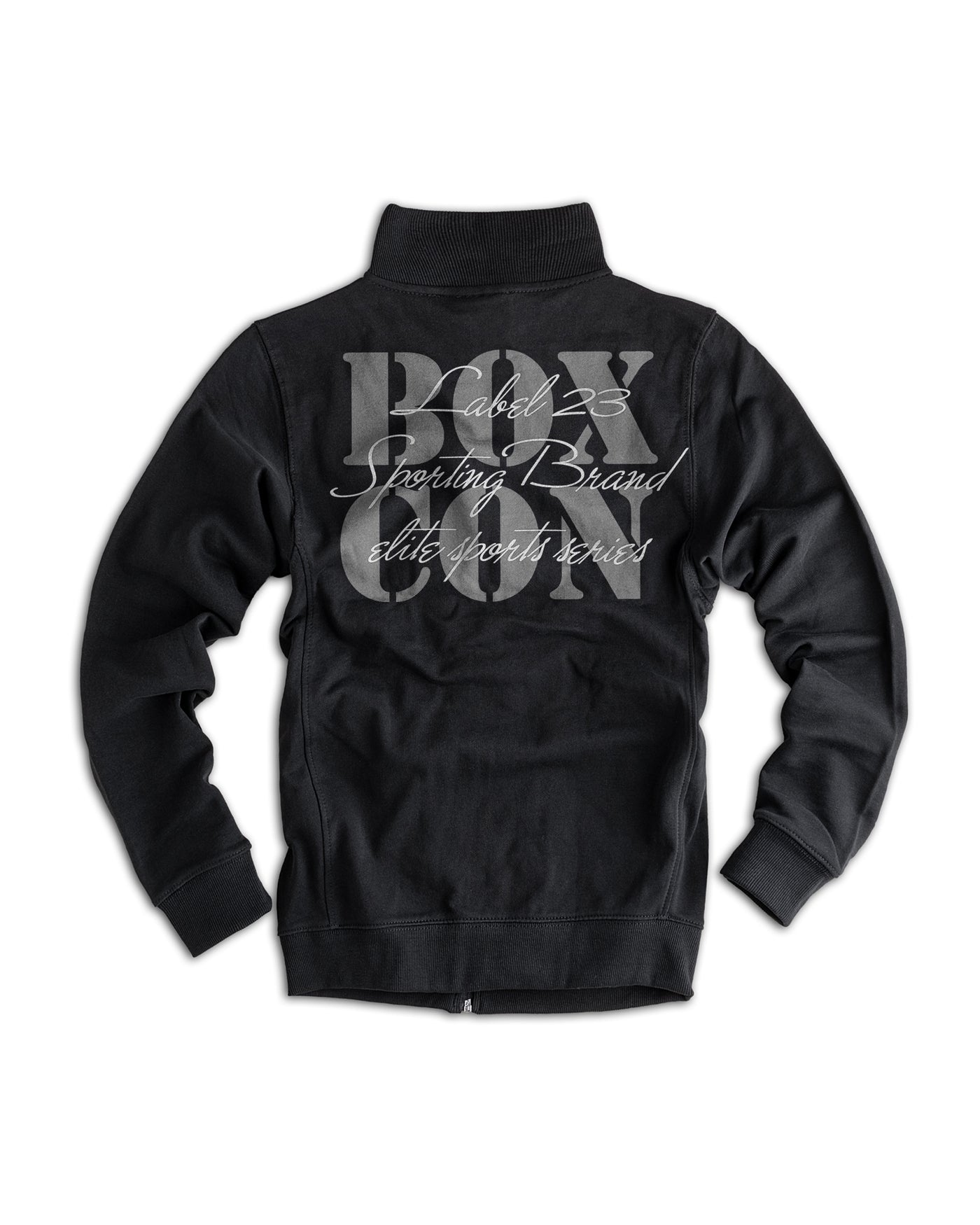 Männer Zip-Sweatshirt "Sporting brand" schwarz