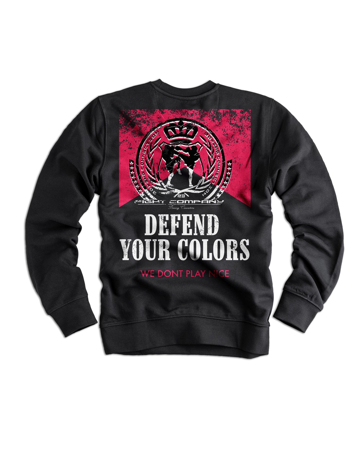 Männer Sweatshirt Defend - schwarz WR | Label 23