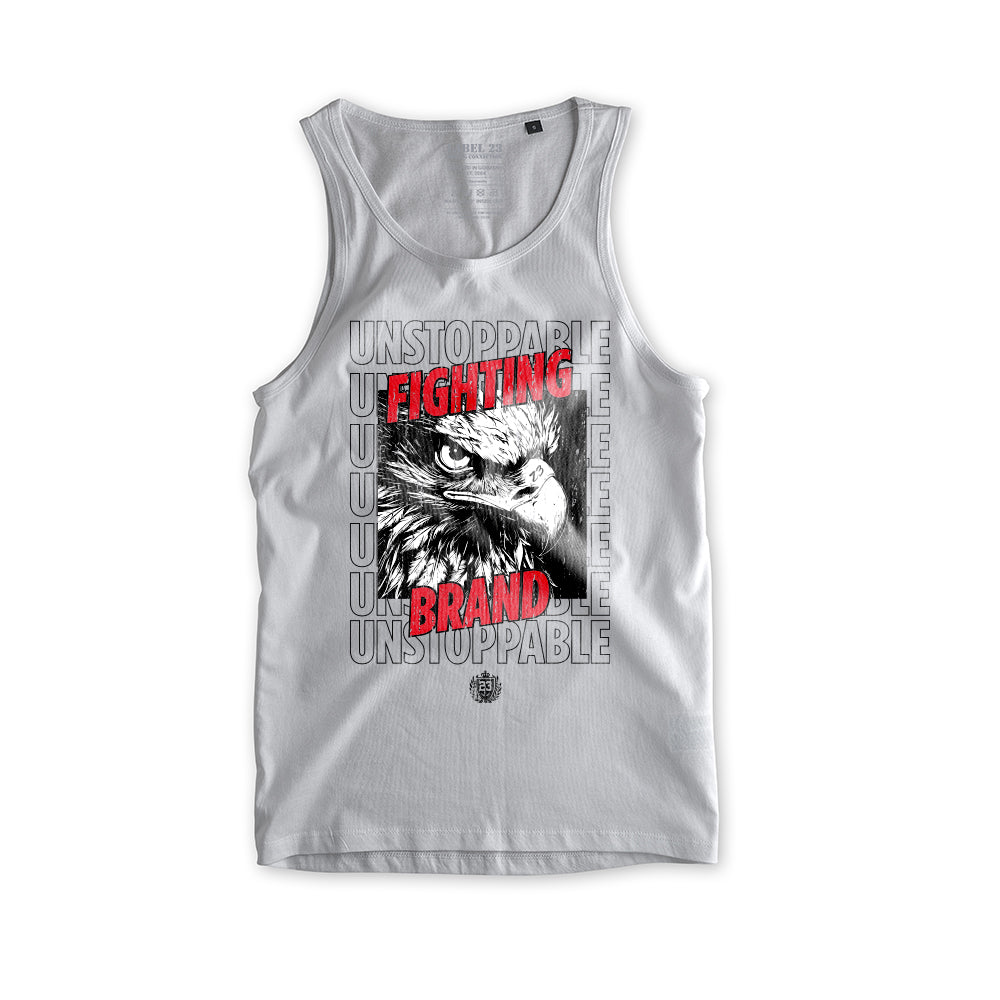 Herren Tanktop Unstoppable weiss