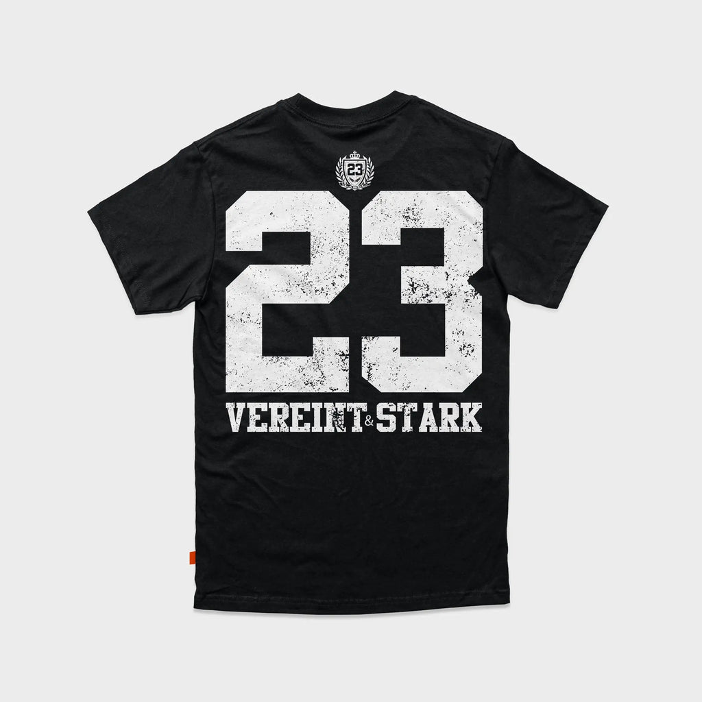 Herren T-Shirt Sportgruppe schwarz-weiss Label 23 Label-23