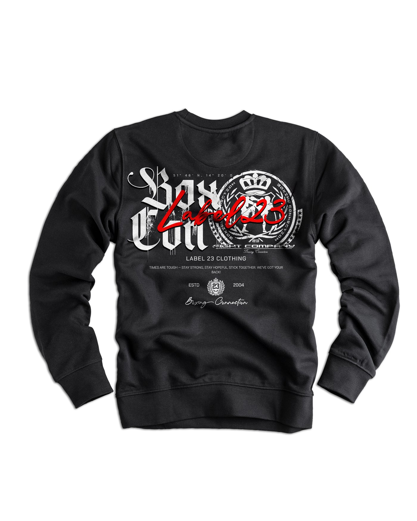 Herren Sweatshirt "Box Con" schwarz