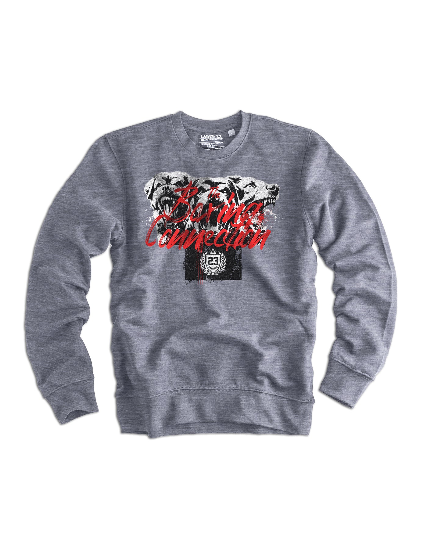 Herren Sweatshirt "Loyalty over lies" graumeliert