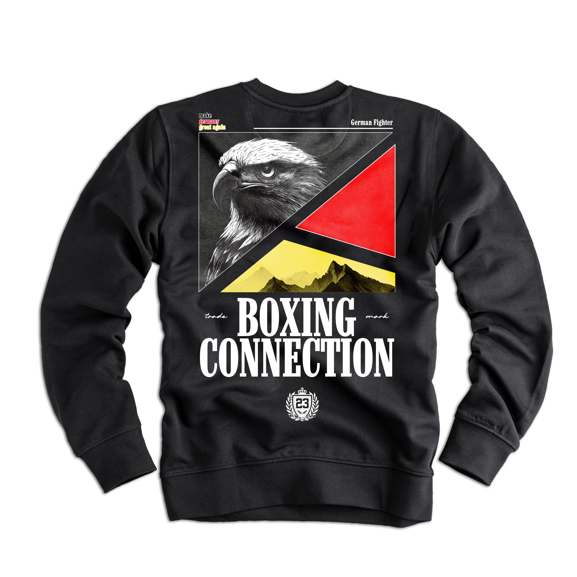 Herren Sweatshirt Adler schwarz