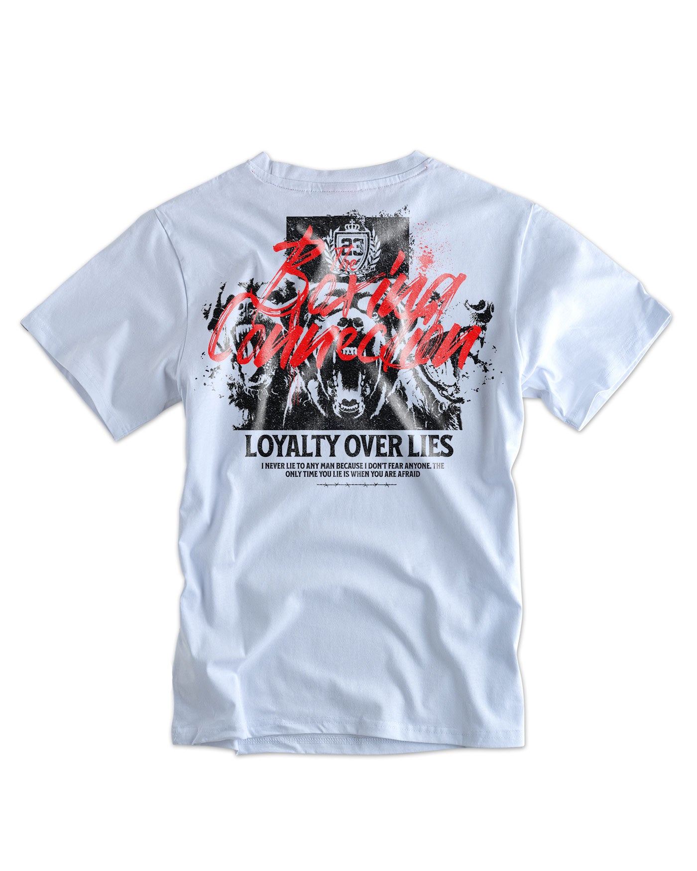 Herren T-Shirt "Loyalty over lies" weiss