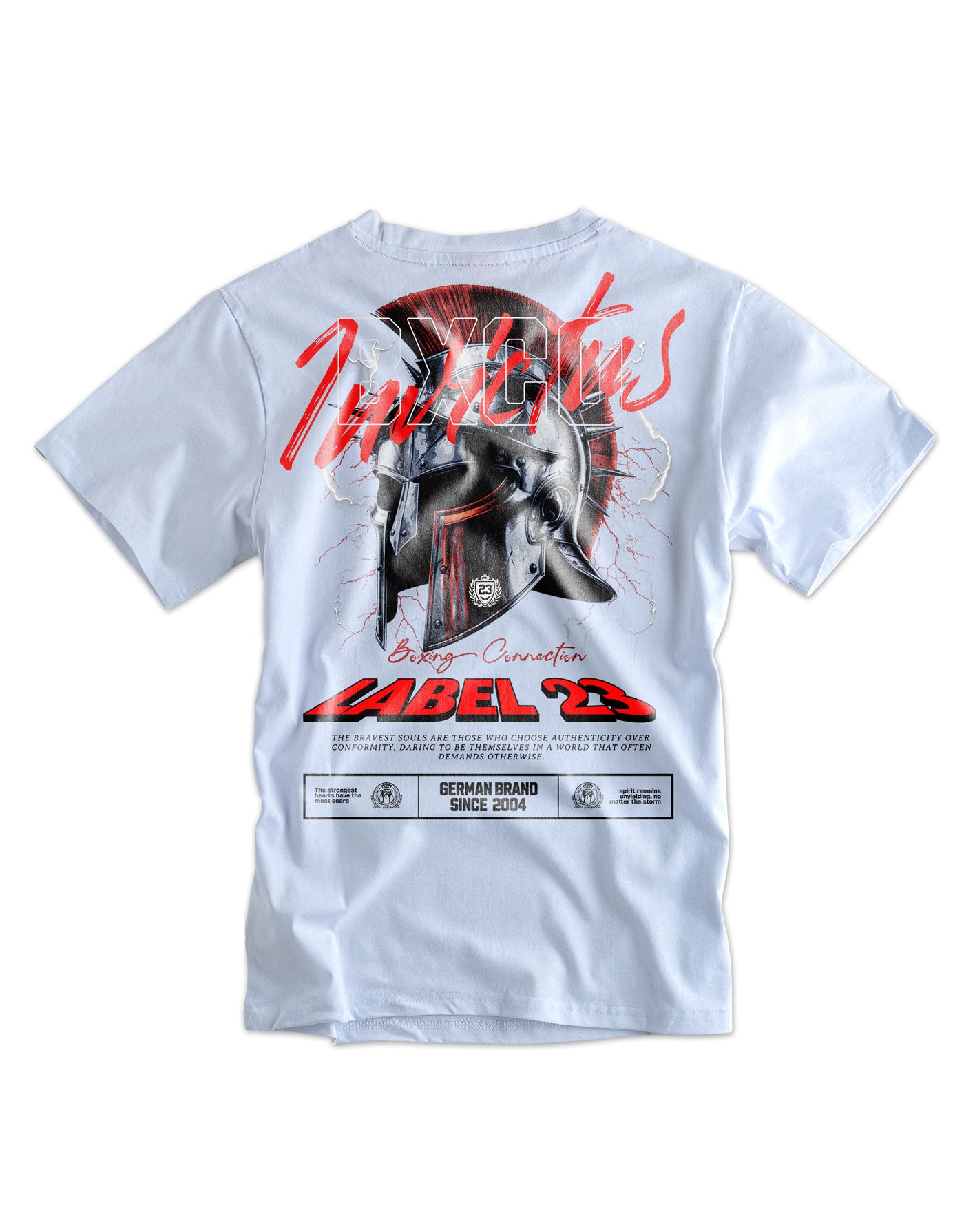 Herren T-Shirt "Invictus" weiss