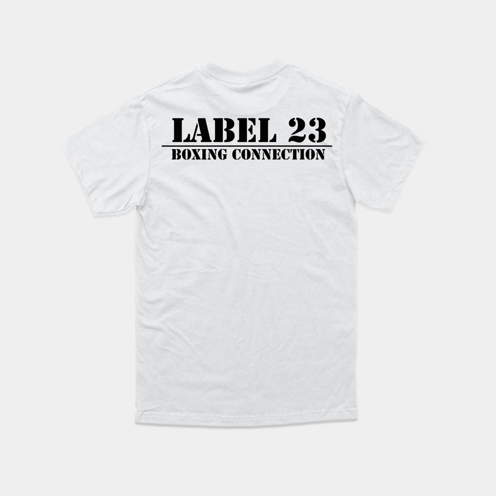 Herren T-Shirt Label BC weiss-schwarz Label 23