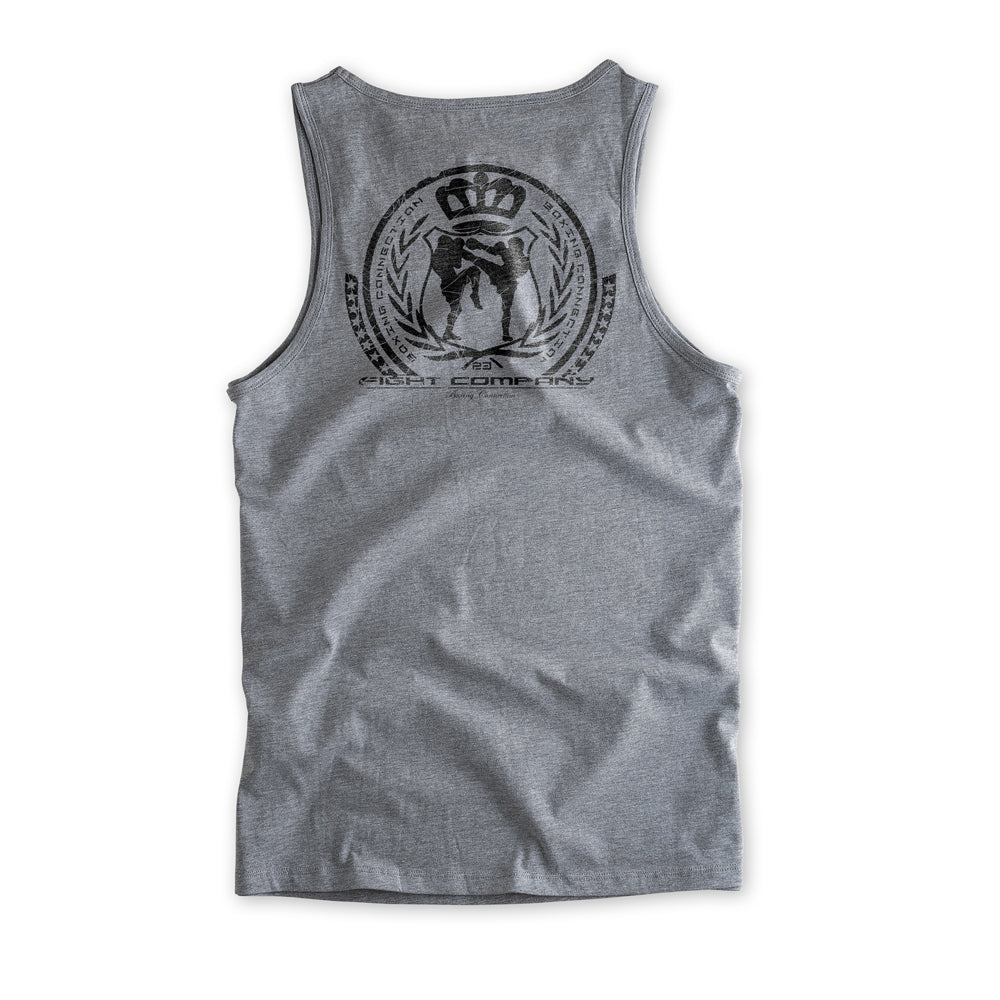 Herren Tanktop BCTA graumeliert-schwarz