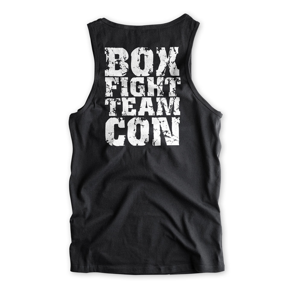 Herren Tanktop Fight Team schwarz-weiss